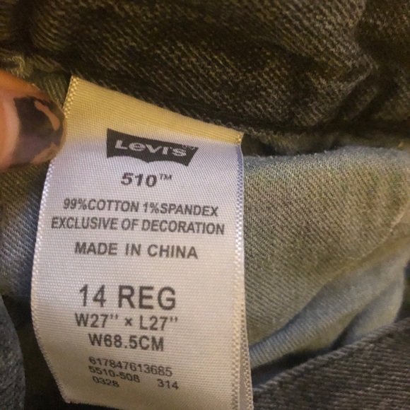 4/$20 Levi’s Boys 510 Skinny Jeans - Picture 3 of 4